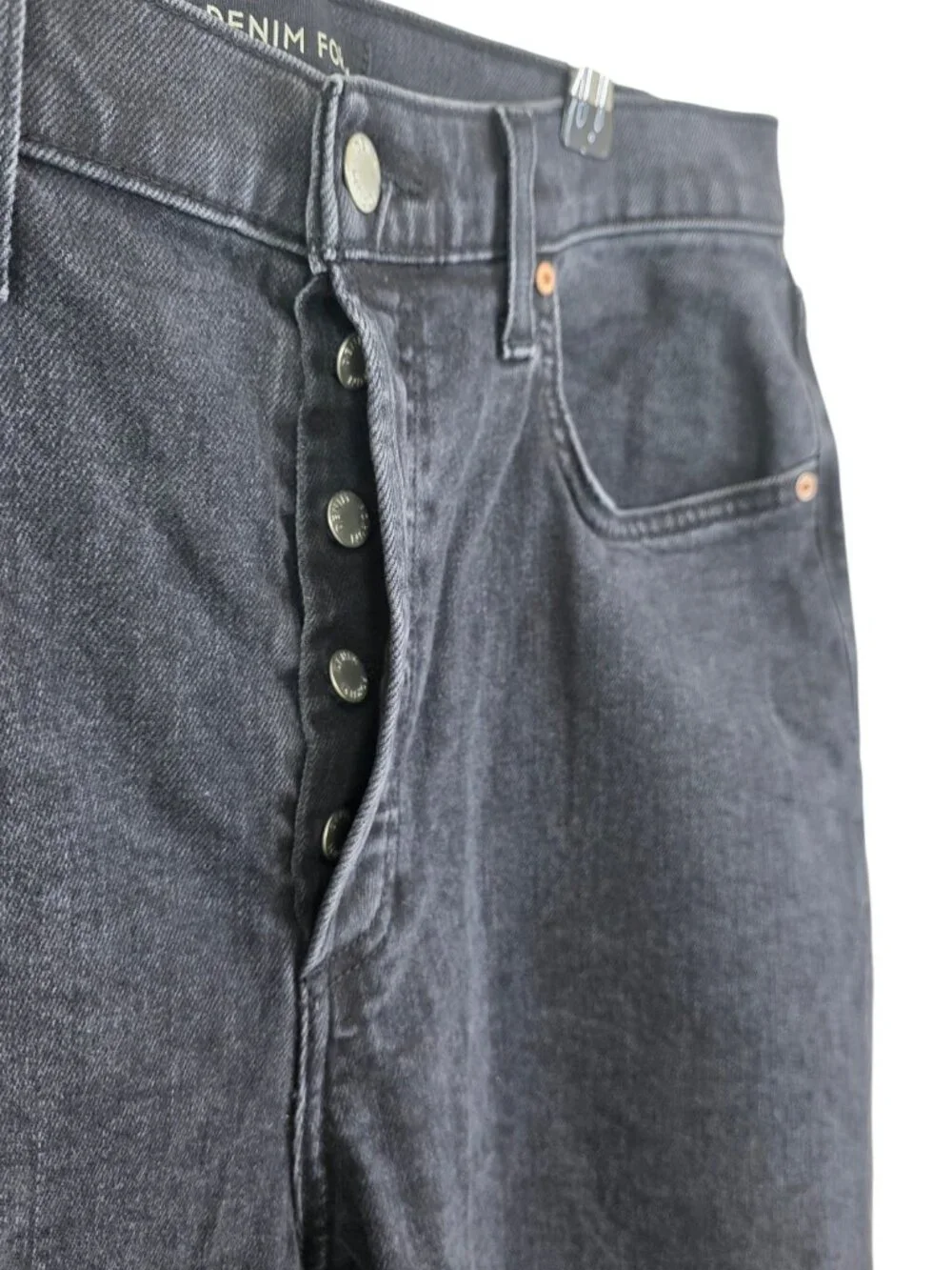 Aritzia Denim Forum The Arlo High Rise Straight Jeans, Button Fly, Size 31 - Picture 10 of 11